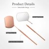 4 Pieces Mirror for Eyelash Lash Mirror for Eyelash Extensions Square Mirror Stainless Steel Eyelash Mirror Dental Mirror Lash Tools Beautiful Mirror