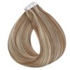 Full Shine Tape in Hair Extentions Human Hair 16 Inch Tape in Extentions Color 10 Highlights 613 Bleach Blonde Seamless Remy Hair Extensions 50Grams Tape in Extensions Human Hair 20Pcs
