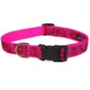 Small Pink Camouflage Dog Collar: 5/8" Wide, Adjusts 10-14" - Made in USA.