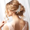 MOAMUN 23pcs Wedding Hair Comb Set, Bridal Hair rhinestone Accessories, Women Hair Side Comb Crystal Pearl Hair Pins Clips for Bridesmaids Flower Girl Prom