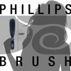 Phillips Brush Light Touch 8 Black Hair Brush and Phillips Brush Light Touch 8 Purse Sized Black, 2 Hairbrush Combo Pack by Phillips Brush