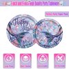 170Pcs Mermaid Birthday Party Decorations , Mermaid Party Supplies Set Includes Napkins, Tablecloths, Cups, Plates, Knives, Forks, Spoons, Ocean Theme Birthday Party Banners, Serves 24
