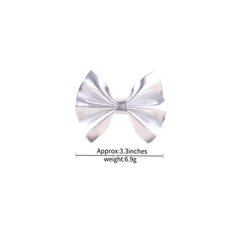 Silve Hair Clips, Bows Hair Barrettes Accessories,Hair Pins for Infant Toddler Baby Girls.(FJ78) (Silve)