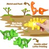 YTKIH 52 PCS ABC Alphabet Learning Toys for Ages 2-4,Dinosaur Toys,Preschool Educational Montessori Toys,Toddlers Travel Fine Motor Skills Toys for Kids 3-5