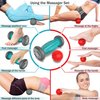 Foot Massager Roller + Ball for Plantar Fasciitis - Total Relief for Heel Spurs & Foot Arch Pain - Acupressure Reflexology Tool for Relaxation & Stress Relief
