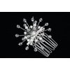 Handmade Freshwater Pearl Crystal Flower Bridal Wedding Tiara Hair Comb - Silver Plated FC021