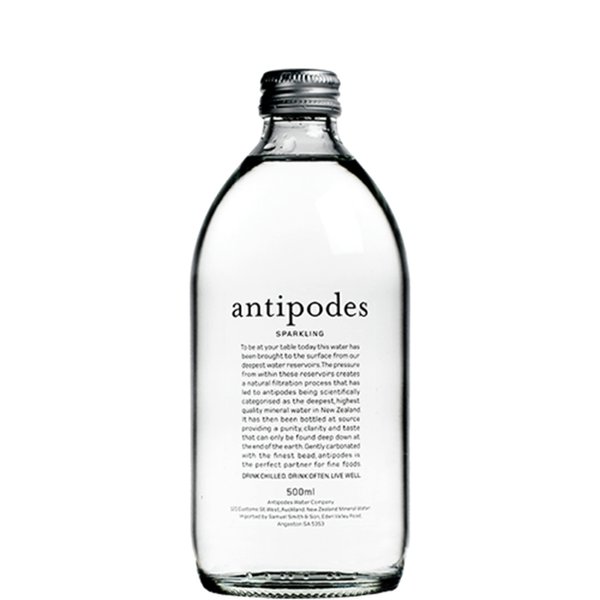 Antipodes - Sparkling Water - 16.9 oz (500 mL) (4 Glass Bottles)