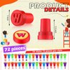 Motiskyy 72 Pcs Number and Alphabet Stamps Letter Stamps for Boys and Girls Number Stamps Self Inking ABC Stamps for Classroom Rewards Birthday Party Supplies