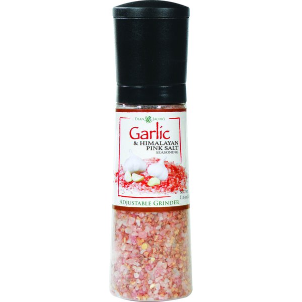 Dean Jacobs Jumbo Grinder, Roasted Garlic and Himalayan Pink Salt Seasoning, 11.6 Ounce