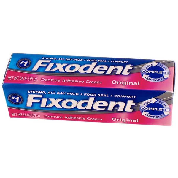 Fixodent Denture Adhesive Cream Original 1.40 oz (Pack of 7)