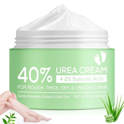 MXCZBSM Urea Cream 40 Percent for Dry Cracked Heels Feet Knees, Urea Cream for Feet, Callus Remover with 2% Salicylic Acid, Foot Moisturizer, Dead Skin Remover, Softener for Feet Care