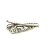 Generic Chuncky clear crystal silver metal hair pin alligator clip
