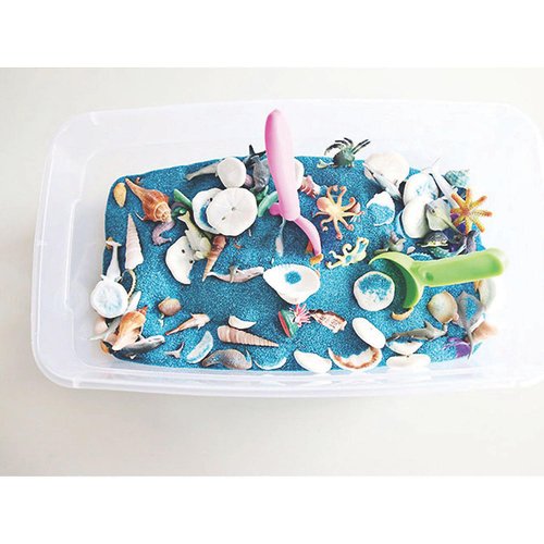 Fun Express Plastic Sea Creatures, Bulk 90 Pack - Includes Shark, Seal, Seahorse, Crab, Octopus and More - Toys for Kids, Party Favors and Handouts - VBS Vacation Bible School Supplies/Decor