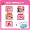 INKLAB Busy Board for Toddlers 3-4, Toddler Montessori Toys Age 3+, Learning Toys for Toddlers 3-5 Years, 3 Year Old Girl Birthday Gift