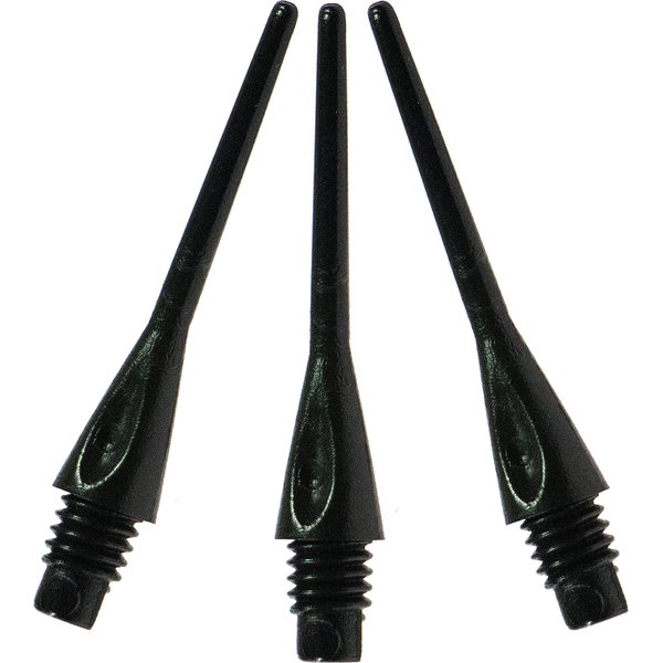 Viper Dart Accessory: Diamond 2BA Thread Soft Tip Dart Points, Black, 1000 Pack