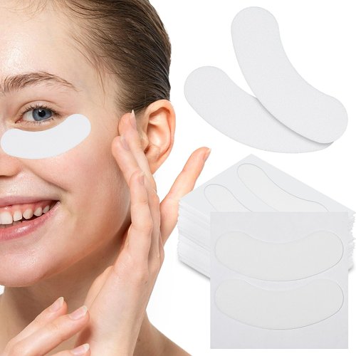 Giantree 100 Pcs Foam Eye Pads for Lash Extensions, Under Eye Pads for Eyelash Extension Lash Technology Supplies Must Haves Lint Free Stick Well Anti-sensitive Fit Most Eye Shape