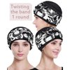 Long Band Head Wrap for Chemo Hair Loss Girls White Black
