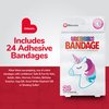 BioSwiss Bandages, Unicorn Shaped Self Adhesive Bandage, Latex Free Sterile Wound Care, Fun First Aid Kit Supplies for Kids, 24 Count