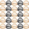 Chuangdi 50 Pcs Wig Cap Mesh Net Stocking Wig Cap Stretchy Nylon Liner Weaving Close End Fishnet Wig Cap for Women Men(Black and Light Brown)
