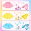 Meland Princess Dress Up for Girls - Dress Up Clothes for Girls with Princess Shoes, Princess Toys for Girls 3,4,5,6 Year Old