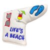 Giggle Golf Blade Putter Cover | Golf Bag Accessory | Great Golf Gift for Women & Men (Life's A Beach)