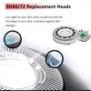 SH60/72 Replacement Head Blades Series 6000 Compatible with Philips Norelco 6000 Replacement Blades,for Series 6000 Electric Shaver Razors S6880/81,S6850/85,S6810/82,With Cleaning Brush
