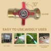 IBC Tote Fitting,275-300 Gallon IBC Tote Adapter, Brass Hose Faucet Valve Tool, 2.44" Fine Thread + Lead-Free Brass Hose Faucet Valve with Ball Valve for Garden Hose Connector