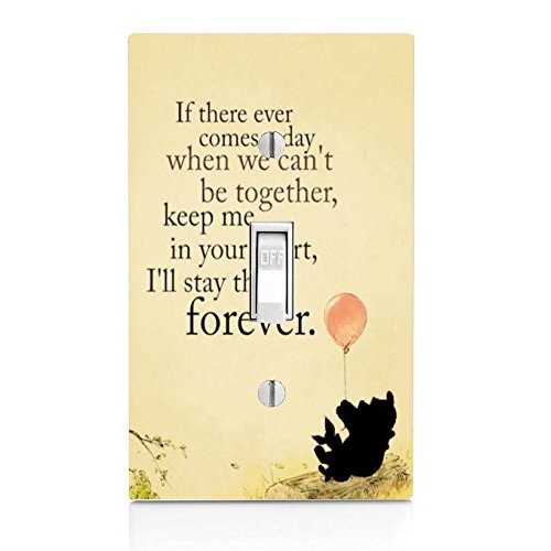 Trendy Accessories Inspirational Life Quote Design Print Light Switch Plate