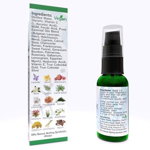 Botanical-C Serum, All-Natural Vitamin C Skin Serum - 1 oz. Treatment Pump