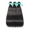 ALLRUN Straight Human Hair Bundles with Frontal 13x4 Ear to Ear Brazilian Straight Virgin Hair 3 Bundles with Lace Frontal Human Hair Extensions(14 16 18+14Lace Frontal)