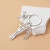 PHAETON 20PCS Hairdresser Hair Dryer Scissor Comb Charm Pendant Keychain Keyring,Perfect for Salon Owner or Hair Stylist Gift Jewelry Graduation Gift
