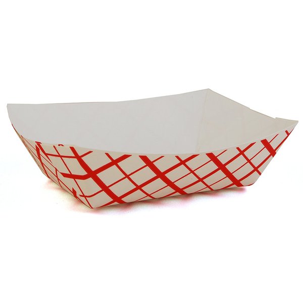 SNL 5lb Paper Food Trays, Durable, Made in USA. Holds Nachos, Fries, Hot Corn Dogs, Ice Cream and More. - 5 Pound Capacity, 50 Pack.