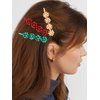 HZEYN Christmas Hair Clips for Women Winter Holiday Wrap Bows Hair Clips Hairpin Festive Jewelry Barrette Headwear Accessories (3PACK Christmas Bows Gold)