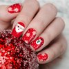winthrop 12 Sheets Christmas Nail Wraps Full Stickers Nail Polish Strips, DIY Self-Adhesive Nail Art Glitter Decals Santa Claus Xmas Tree Reindeer Snow Party Decor with 2 Pcs Nail Files (168 Pieces)