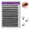HAMJOYS Lashes Clusters 40D 0.07 D Curl Cluster Lashes Extension Individual Lashes 9-16mm Tray Faux Mink Lash Clusters Extensions Individual Lashes lashes wispy DIY Eyelash (40D-0.07D-9-16mm)