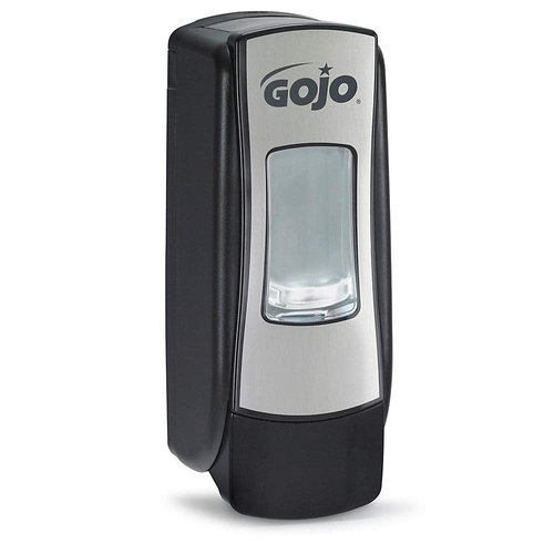 GOJO ADX-7 Push-Style Foam Hand Soap Dispenser, Chrome/Black, for 700 mL GOJO ADX-7 Foam Hand Soap Refills (Pack of 1) – 8788-06