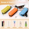 VZZNN 4PCS Lip Balm Holder Chapstick Holder Lipstick Holder Bag Zipper Lip Gloss Holder for Keychain with Hook Gift for Women (NEW