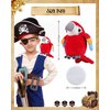 Roicaholy Parrot on Shoulder, Magnetic Parrot for Shoulder, Parrot Plush Stuffed Animal Halloween Pirate Costume Accessory Cosplay Prop