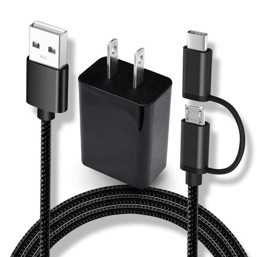 Replacement for Kyocera Flip Phone Charger Micro USB & Type C Charging Cable Cord for Kyocera DuraForce Pro 2 E6910 Pro 3,Duraxv Extreme,Cadence,DuraXE E4710,DuraXTP,Dura XA,Durasport 5 g uw Phone