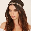 Bouory Boho Elastic Headbands Seashell Braided Hairbands Non Slip Head Bands Stretchy Headpiece for Women 2PCS