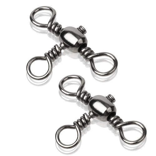 AMYSPORTS Stainless 3way Swivel Fishing crossline swivels 3 Way rigs Saltwater Freshwater Drifting trolling Fishing Tackle Connector for Spoons Minnow baits 25pcs 69lbs