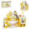 Tenhorses Cat Pet Shop Building Set, Adorable Cat Themed Pet Store with Climbing Frame, Creative Toy Gifts for Cat Lovers and Kids(283PCS)