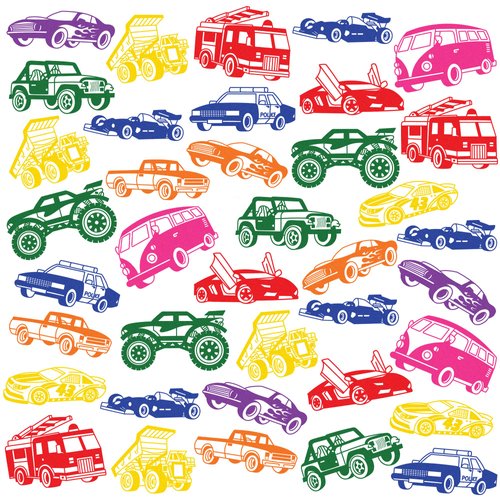 Car and Truck Stampers for Kids, Themed Car and Truck Birthday Party Favors Decorations Supplies 12PCS Stamps Classroom Gifts Cute for Boys Girls Rewards Birthday Party Gifts Ideals Prizes