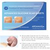 Aroamas Scar Silicone Scar Tape– Softens & Flattens Scars from Surgery, Injury, Burns, C-Section, Scratch Marks – Reusable Medical-Grade Silicone Scar Sheets for All Skin Types [3"x1.57", 8 Sheets]