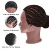 100% Real Hair mannequin head human hairBraiding Training Model Head Doll Training Head Practice Girls Modeling Braids Hairdresser Practice Dyeing Curly Hair Bun Display with Clip Stand (18Inches)