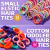 YGDZ Hair Accessories for Girls, Hair Ties for Little Girls, Elastic Baby Hair Ties, Rubber Bands for Hair, Bow Hair Clips, Kids Hair Ties, Small Hair Bands for Thin Hair, Toddler Hair Accessories
