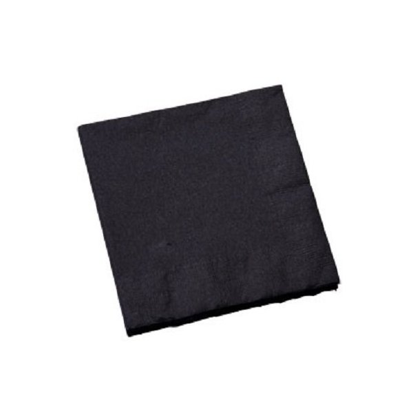 Black Beverage Napkins 30 ct.