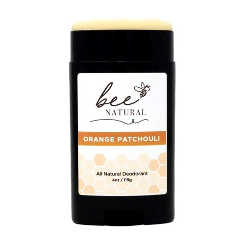 Sister Bees Bee Natural Orange Patchouli Aluminum Free Deodorant- Made with Beeswax- Essential Oils- Made in USA