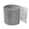 Sparkling Rhinestone Mesh Ribbon for Event Decorations, Wedding Cake, Birthdays, Baby Shower, Arts & Crafts, 4.75" x 10 Yards, 24 Row, 1 Roll (Silver)