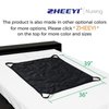 ZHEEYI Multipurpose 39" x 36" Positioning Bed Pad with Reinforced Handles - Reusable & Washable Patient Sheet for Turning, Lifting & Repositioning - Double-Sided Nylon Fabric, Black